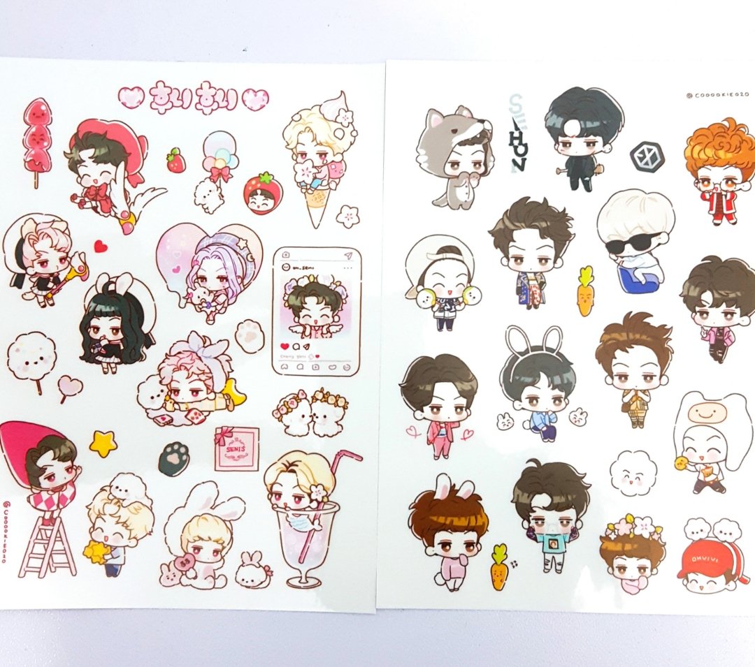 exo fanart stickers exo 2020