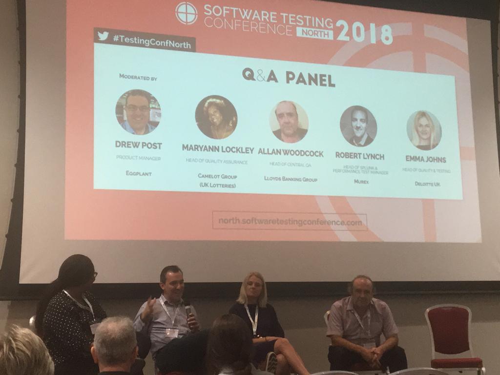 robertlynch2020's tweet photo. Great to be asked to do Keynote and the Q&A on behalf of @Murex_Group at #testingconfnorth " Solving the Trillion Dollar problem" #Splunk https://t.co/Lw6Uxq0SSB