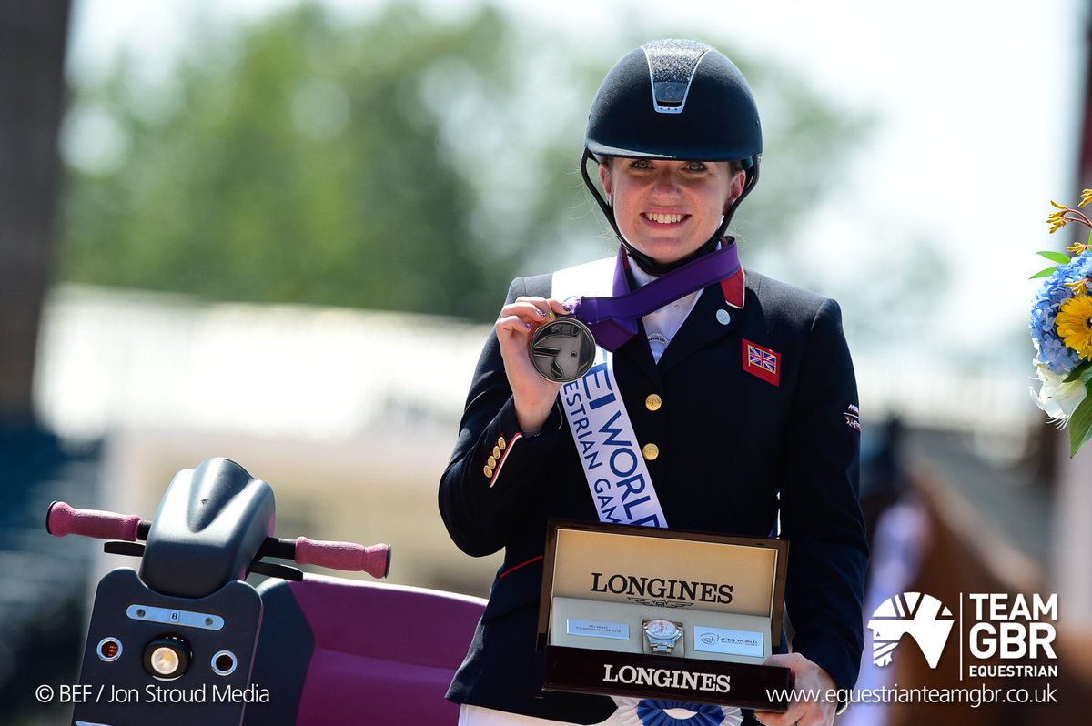 BritEquestrian's tweet image. 🥈An incredible Grade III class sees @NBakerParaRider take the Individual SILVER medal, after her earlier test with the Mount St John Stud’s Mount St John Diva Dannebrog saw her score 72.471%