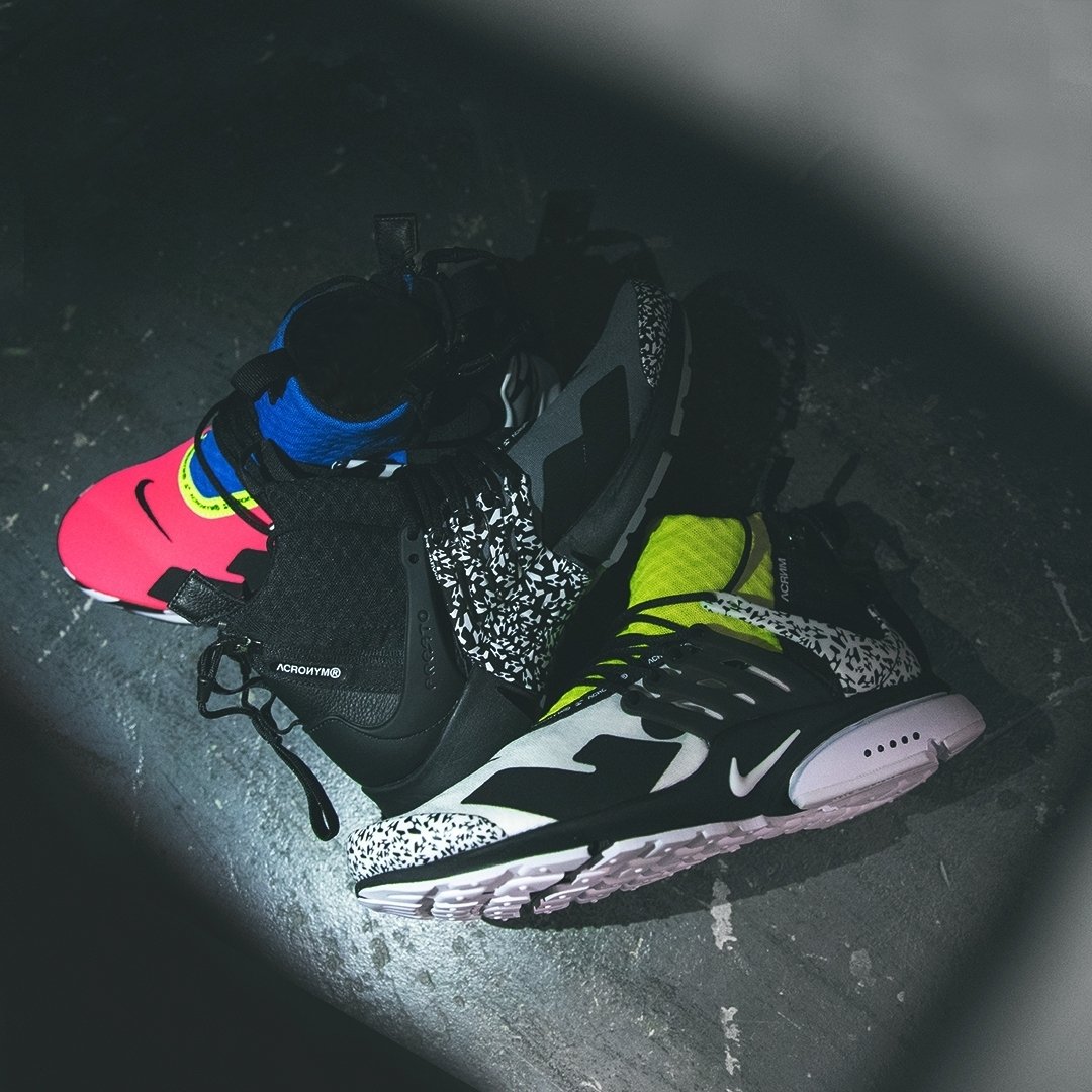 Joke School teacher Suppression Footpatrol London on Twitter: "ACRONYM x Nike Air Presto Mid | Launching  online on Thursday 20th September (available online at 8:00AM BST). Sizes  range from UK5.5 to a UK12 (including half sizes),