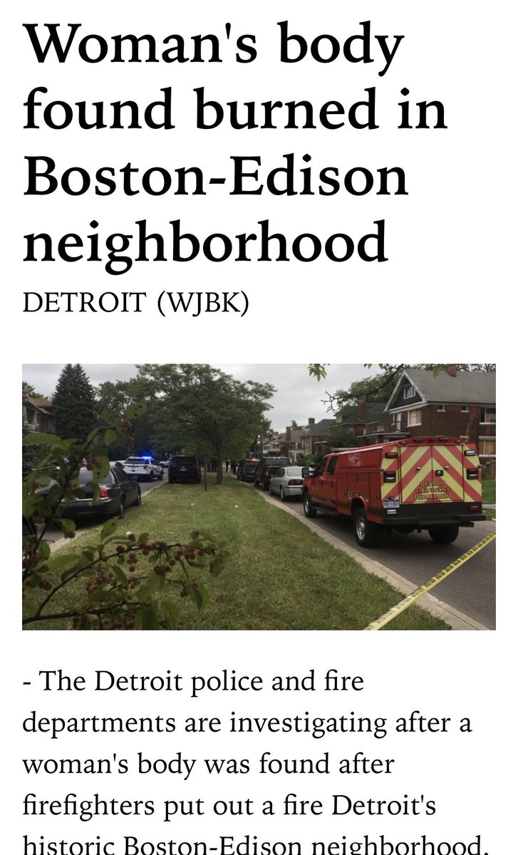 DetroitsStory's tweet photo. Another Murder to be investigated by the overwhelmed Detroit Police Department. An increasingly worrisome trend in Detroits newest Million Dollar neighborhood: Boston Edison. #Detroit #Murder #crime  https://t.co/a63h2u3WCY https://t.co/vRqrL7XMSW