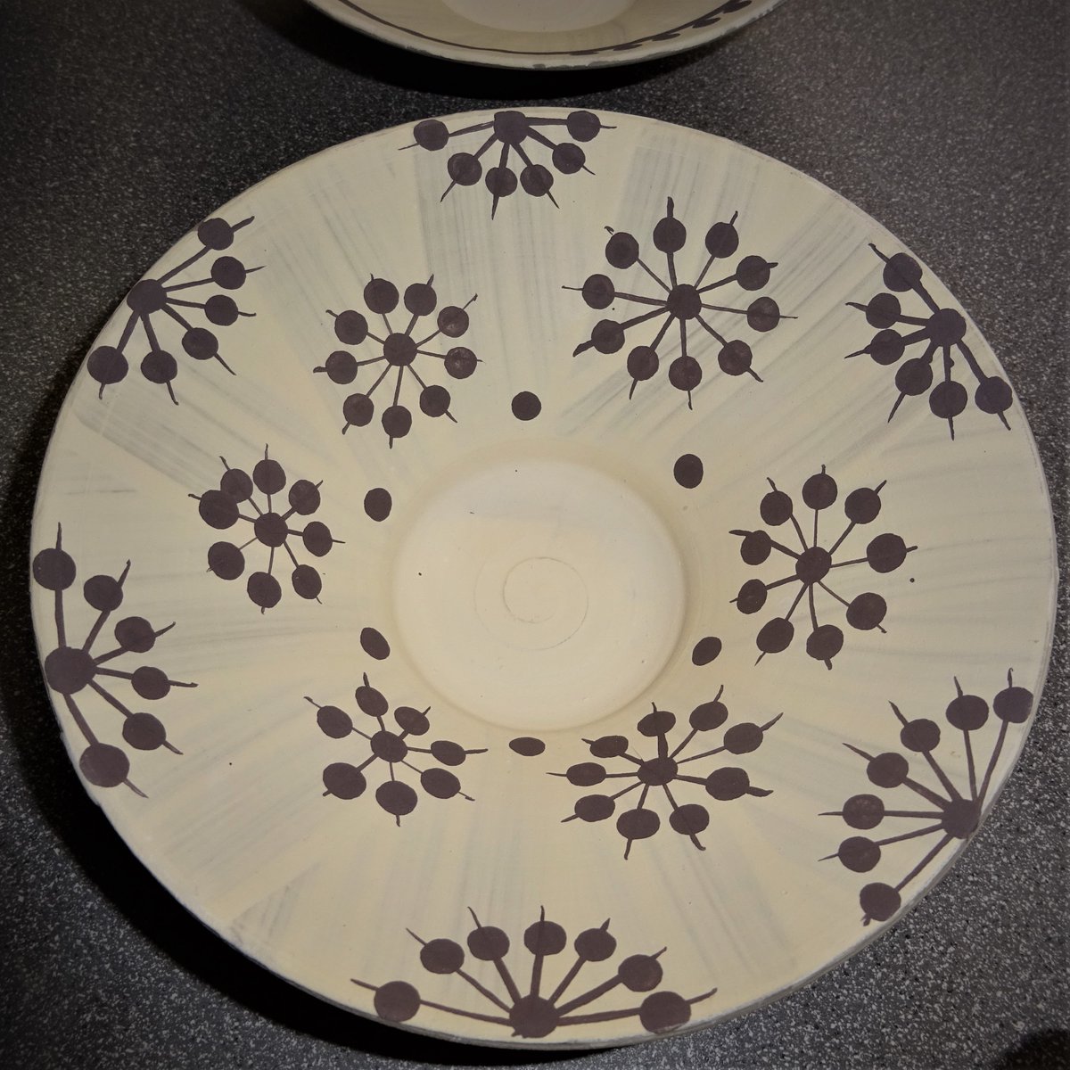 PatSouthwood's tweet photo. I love slip when it's raw. Getting work ready for NCCS exhibition at the Hostry in Nov. @Nrw_Cathedral #unfired #slip #ceramics #clay #pottery #bowls @NorfolkCraft https://t.co/Y9Gb7qyA2u
