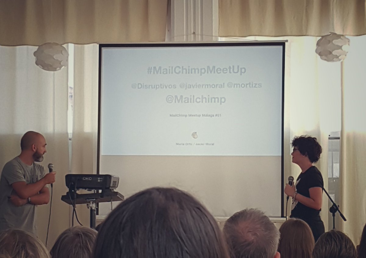 amplug's tweet image. first #MailChimpMeetUp in Spain, Málaga @disruptivos