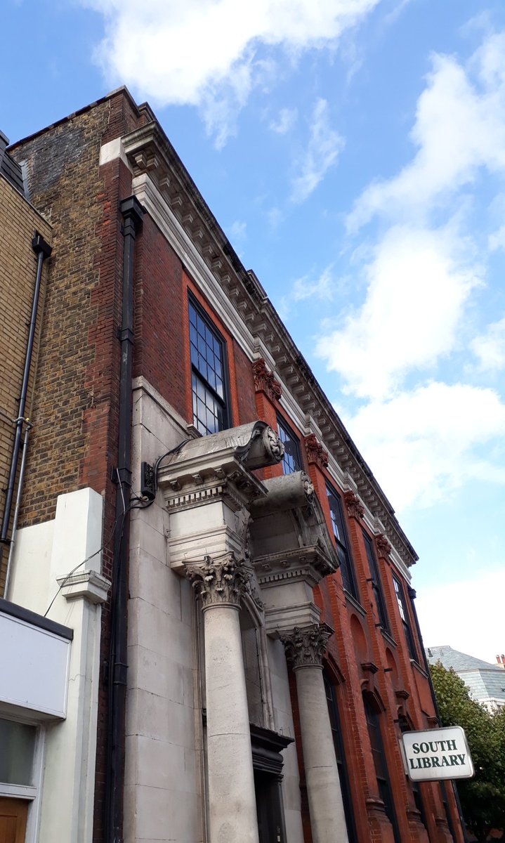 MrPB_Esq's tweet photo. @rundemtrails It was inside here!
We've been reading all about its amazing history on the train back!
#SouthLibrary @Islingtonlibs was the last of four libraries built with a donation from Andrew Carnegie.
Fascinating history! https://t.co/0TlDFuUdPF