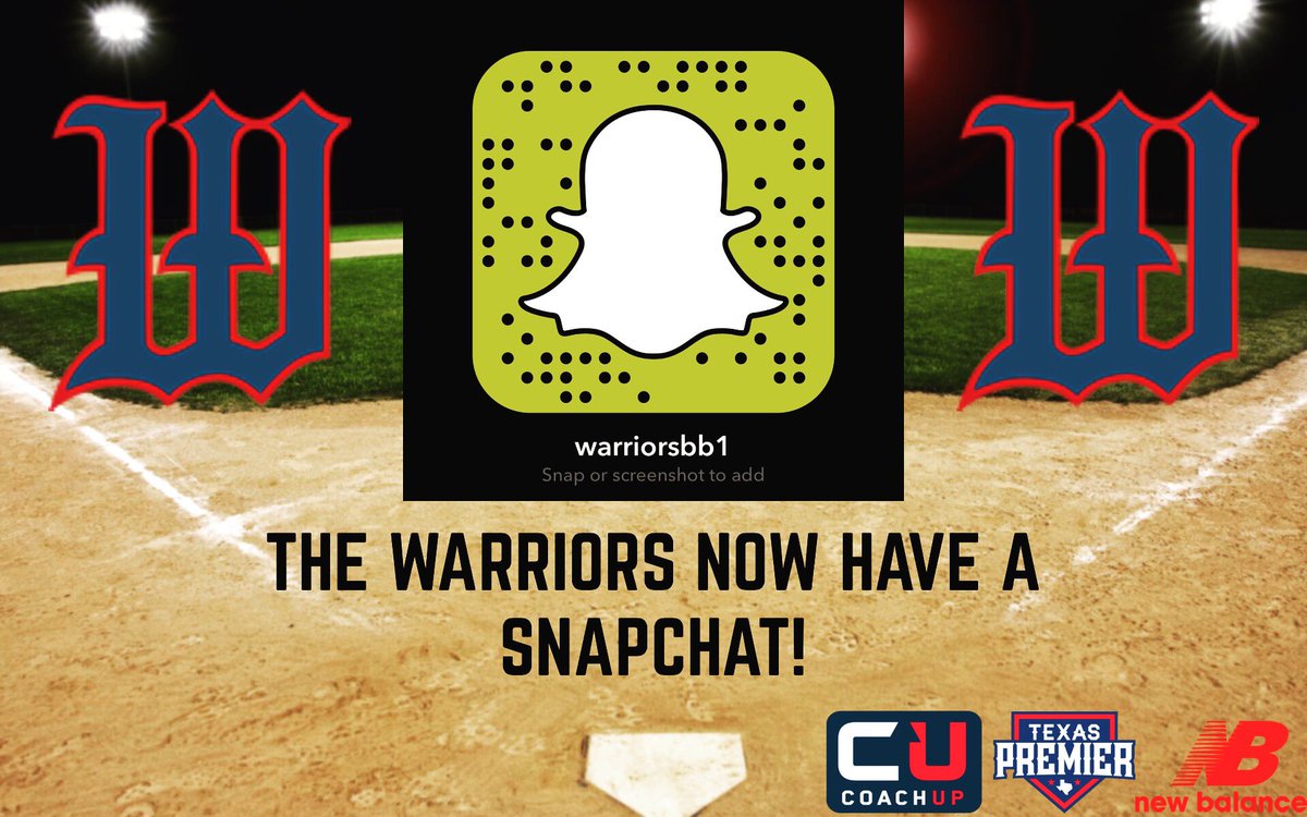 warriorsbb's tweet photo. Add us on Snapchat now! #BeAWarrior https://t.co/M9bRtD37y2