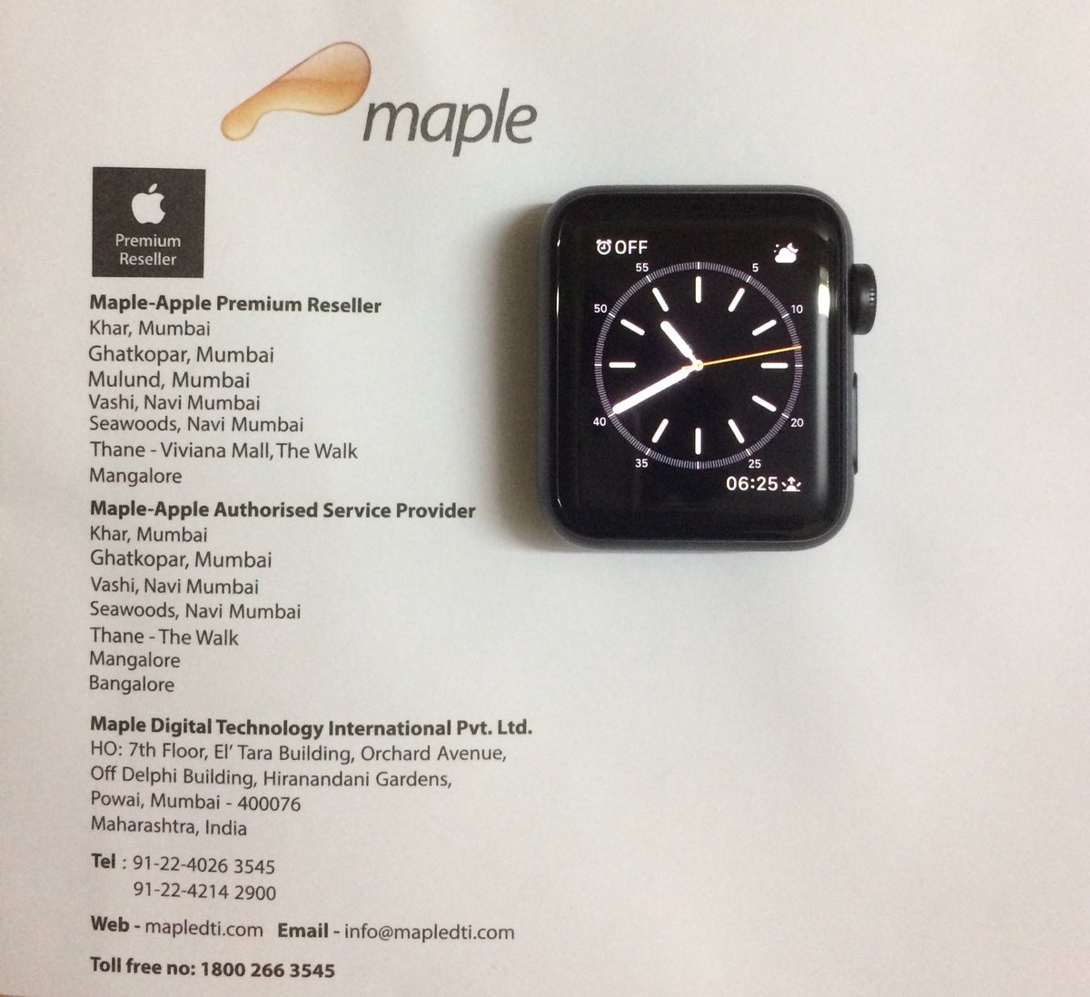 SanuThink's tweet photo. A brand new Apple Watch ! Really, very much satisfied with the Service and policies @AppleSupport #MyAppleWatch #Apple4Ever . Could hv been even better if I had a choice to upgrade it ! Thanks Apple 😊 https://t.co/2nRZcMZiDy
