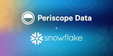 PeriscopeData's tweet photo. Today, Periscope Data is joining forces with @SnowflakeDB to announce the first #BI platform built for the #cloud. Read more about this powerful new #data partnership: https://t.co/sJhGtGXgGn #bigdata #warehouse https://t.co/jdhbXq5c0w