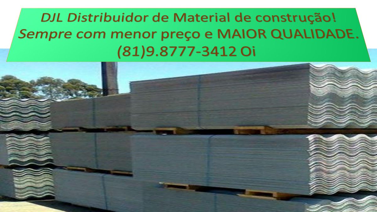 OJ Distribuidor (@ojdistribuidor) on Twitter photo Fornecemos material de construção a armazém, obra particular, Empresas de diversos portes, órgãos públicos a mais de 10 anos com compromisso ao Cliente de atender a sua satisfação de acordo com qualidade de cada produto com o padrão técnico segurança regulamentado.(81)98586-0798 Fornecemos material de construção a armazém, obra particular, Empresas de diversos portes, órgãos públicos a mais de 10 anos com compromisso ao Cliente de atender a sua satisfação de acordo com qualidade de cada produto com o padrão técnico segurança regulamentado.(81)98586-0798