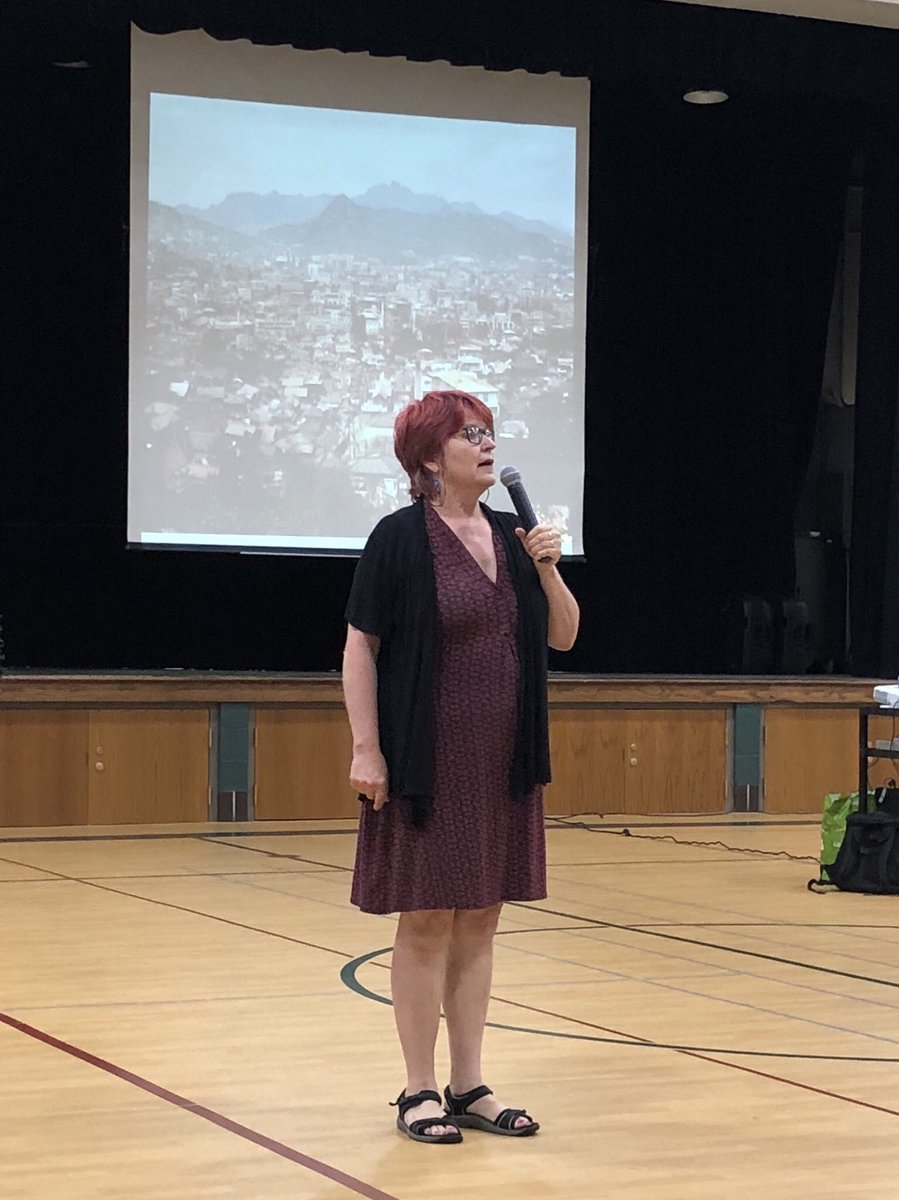 LundLibrarian's tweet photo. What a fascinating morning with author @AnneSbleyOBrien at #Gower62! I loved hearing about her unique childhood in South Korea, which led her to write #InTheShadowOfTheSun. Thank you for sharing your story, Anne - and thanks to @AndersonsBkshp for sending her! #GowerReads https://t.co/vA6YJUY6tb