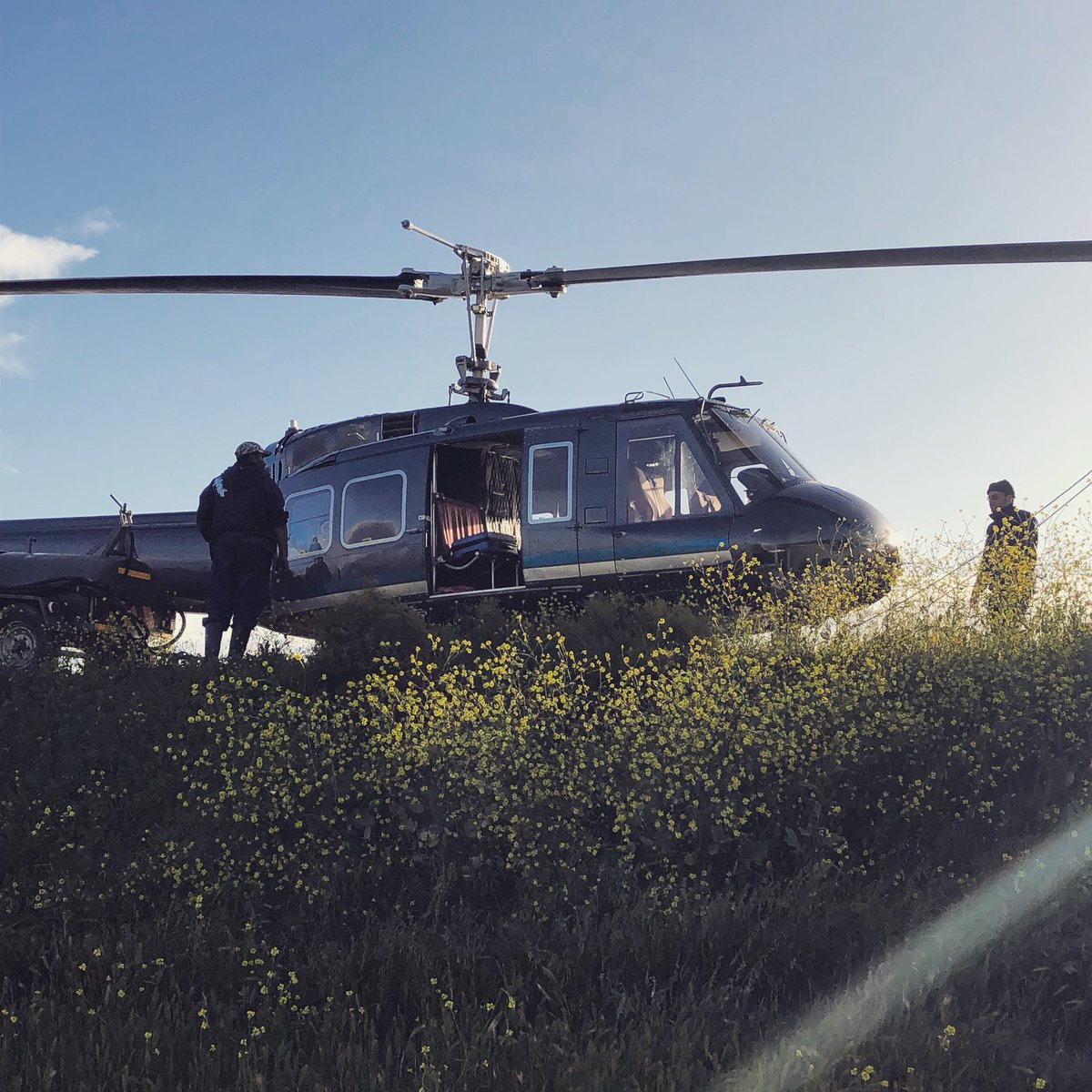 The threat of frost is looming over the <a href="/RobertsonWineV/">RobertsonWineValley</a> tonight, so we have called in our frost fighting helicopter on standby. We fly over frost prone areas, mixing the inversion layer - cold air that has sunk to the bottom with the warm air up top.