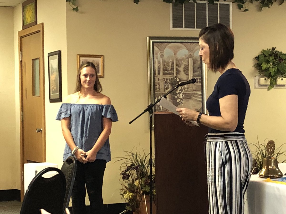 TroyRotary's tweet photo. #Rotarystudentofthemonth thank you Rianna Wenzel for joining us today https://t.co/kGUN7H9tqv