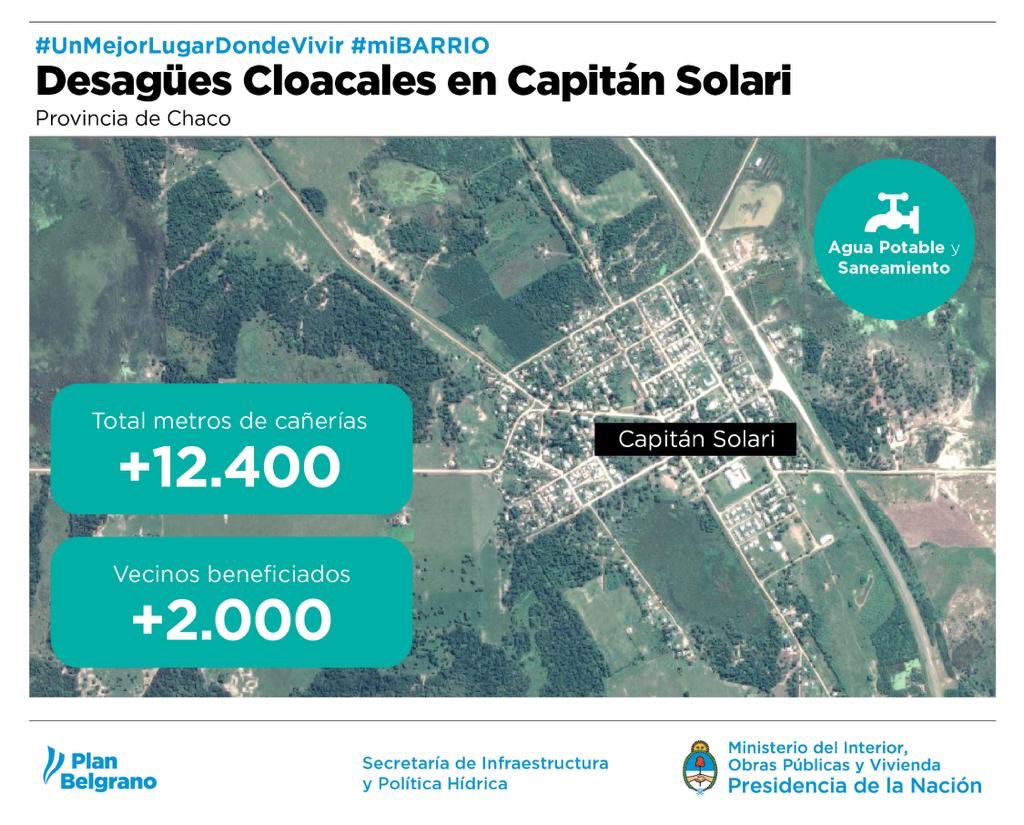 pberecia's tweet photo. Hoy pusimos en marcha la primera red de desagües cloacales de #CapitanSolari para que todos sus vecinos tengan #UnMejorLugarDondeVivir https://t.co/PWPnLfyjcU