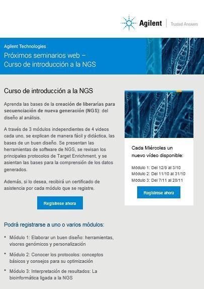 marescaFJ's tweet photo. Ya ha comenzado el curso Introductorio a la NGS de Agilent! Aún pueden registrarse en el siguiente link:

https://t.co/Q6XELsNyiD

#NGS #agilentgenomics #Agilent https://t.co/aLJNj7FV6q