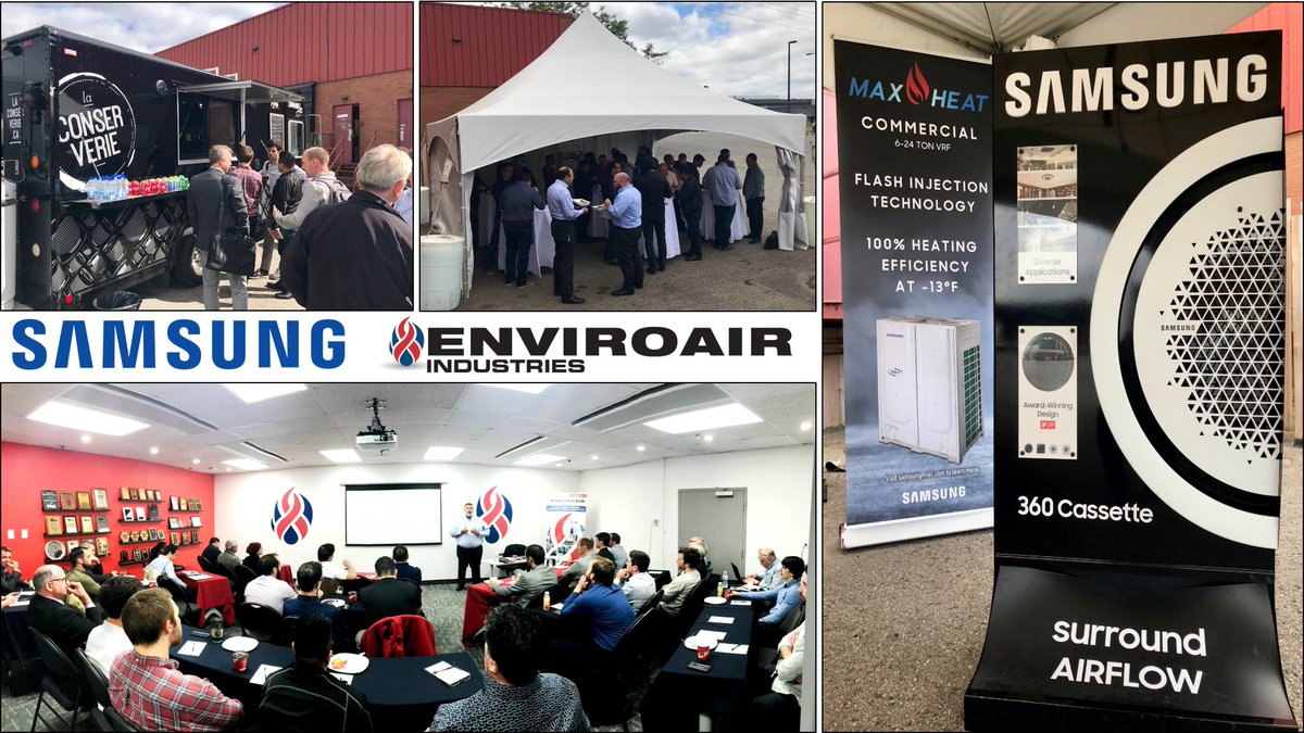 Some good VRF content and a food truck...that’s the recipe for a successful event at Enviroair. Thank you <a href="/Samsung_VRF/">Samsung VRF - DVM</a>