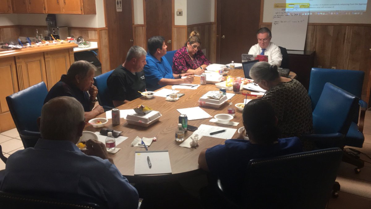 <a href="/DrTonyLara/">Dr. Tony Lara</a> Lasara Board of Trustees and Superintendent Sara Alvarado committed to developing Student Outcome Goals.  Great work "Team of 8".