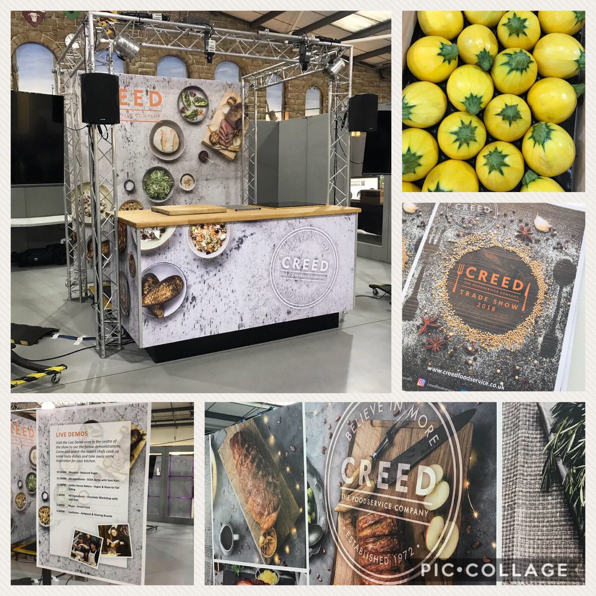 creedfs's tweet photo. All set up ready for the #Creedtradeshow2018! Looking forward to seeing all our customers tomorrow, donβt worry if youβve not yet registered - no tickets needed. https://t.co/xuvtXRo4y2