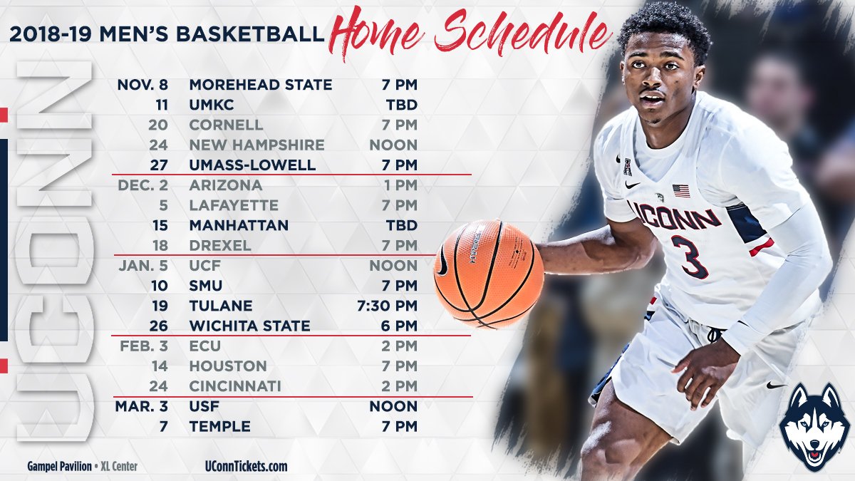 Uconn Mens Basketball Schedule Examples and Forms