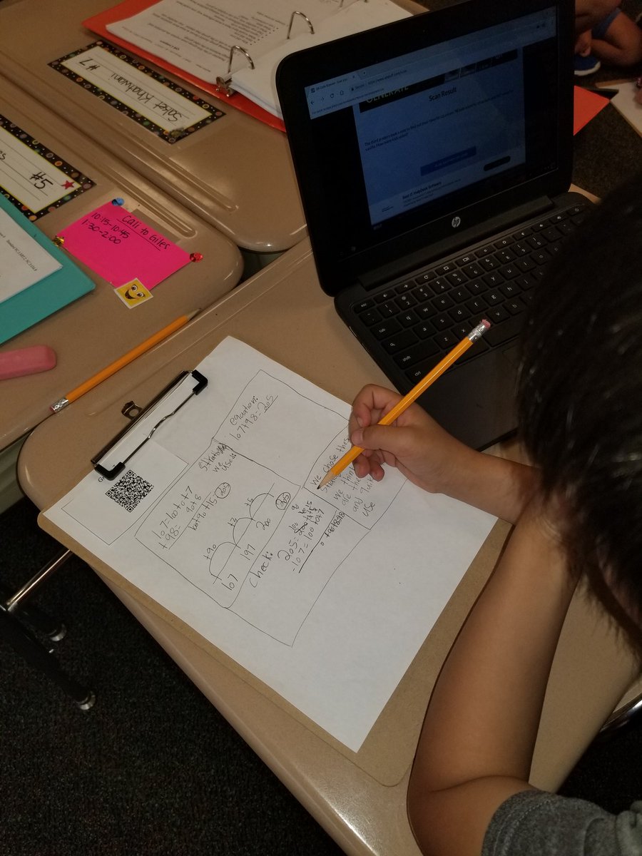 meghanmartin223's tweet photo. Using qr codes as we work on solving word problems using a number line.
#inverseoperations
#storieswithadditionandsubtraction https://t.co/y6aUFC8heL