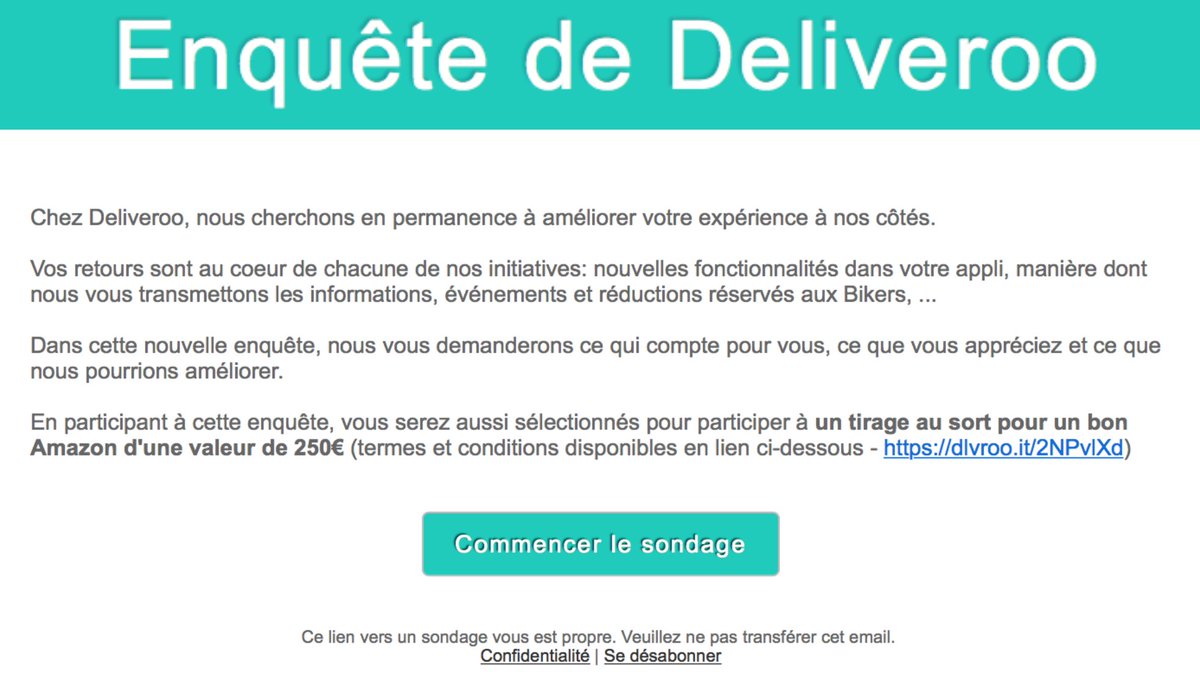 Eldjai's tweet photo. Deliveroo propose à ses livreurs "d'exprimer librement leur priorités" avec quand même 250 € à la clé.
On peut notamment noter "le besoin représentativité syndicale" de 1 à 12
Question :
Si on en fait une priorité... est-ce qu'on reste éligible aux 250 boules ??? https://t.co/uYRyWNs2OU