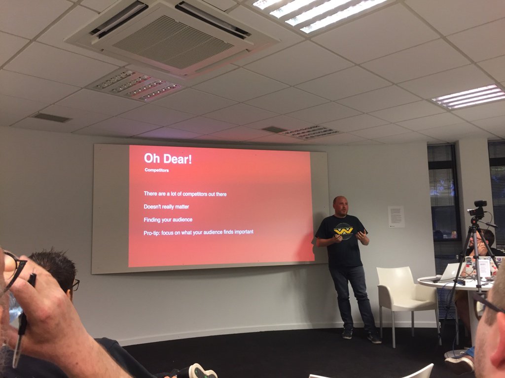 timhaselaars's tweet image. Solid advice &amp;amp; tips from @freekmurze about building a SaaS from a side-project. You make it sound so easy //cc @OhDearApp #phpmeetup @aranerebe