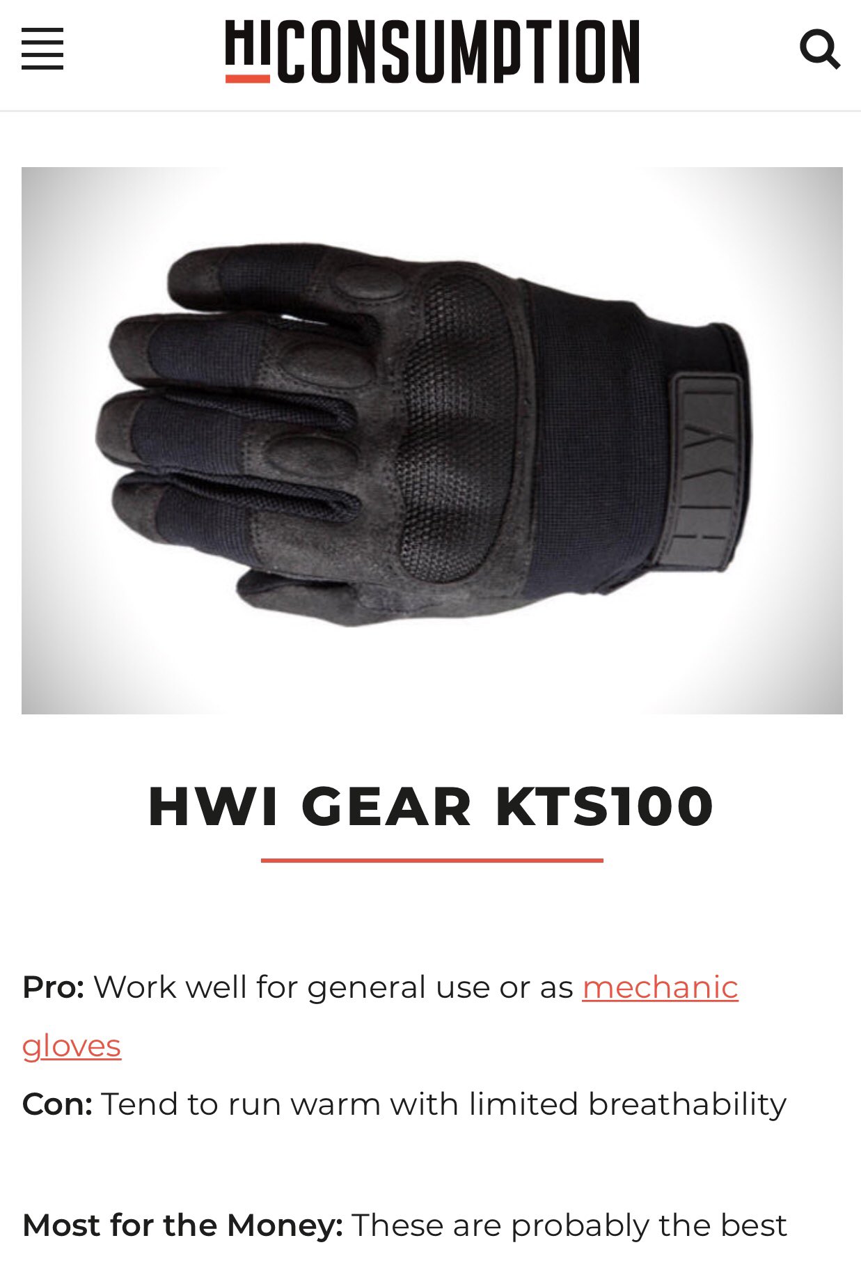 hwi gloves