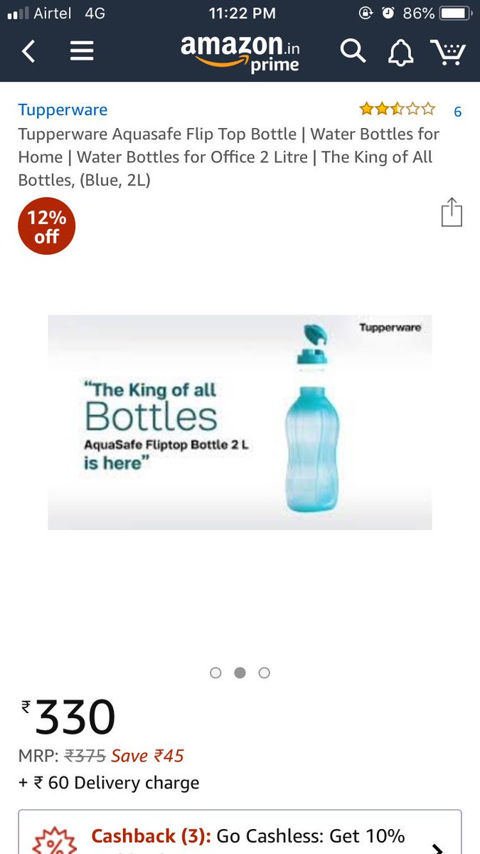 DineshRaturi1's tweet image. @AmazonHelp @amazonIN @amazon @JeffBezos finally i have found a bug in ur app. Kindly pay attention to it. And accept the mistake this tym. #bugbounty #bug #amazonbug 
Showing indian saaree description on water bottle product. 😐🤭
You have mapped d product wd wrong json.