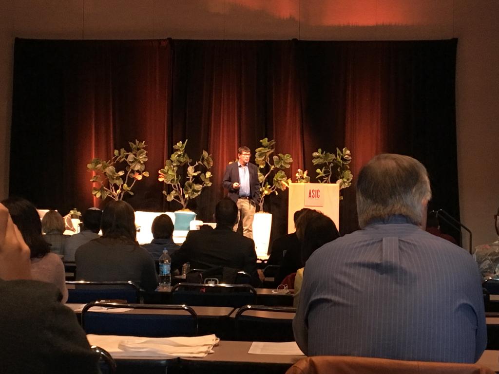 WCoffeeResearch's tweet image. Yay! It&apos;s time for WCR&apos;s Scientific Director, @christophemon , to take the stage to talk about Coffee Leaf Rust, and how to prevent it! #ASICPortland