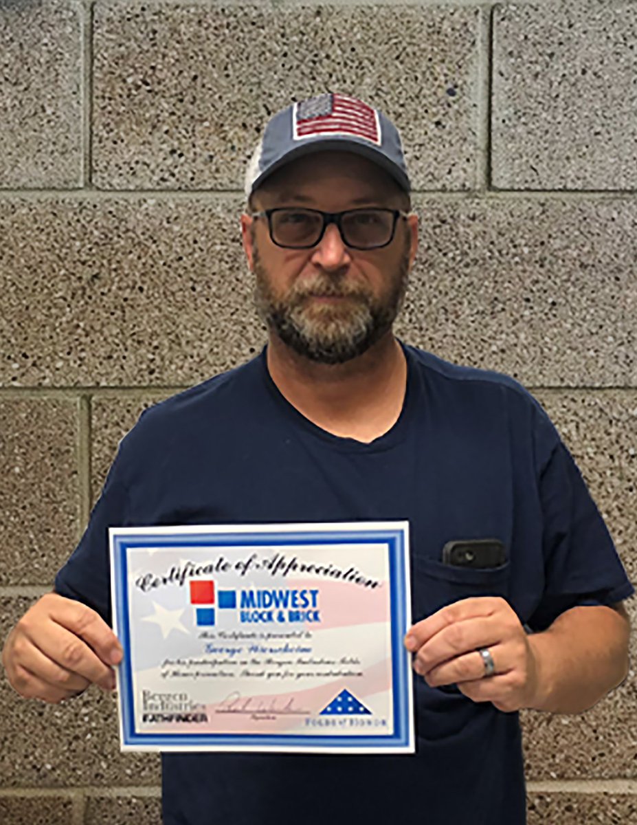 A big "Thank You" to George and <a href="/MidwestBlockBri/">Midwest Block&Brick</a> for participating in  Bergen Industries' <a href="/FoldsofHonor/">Folds of Honor</a>  promotion #Veterans #support