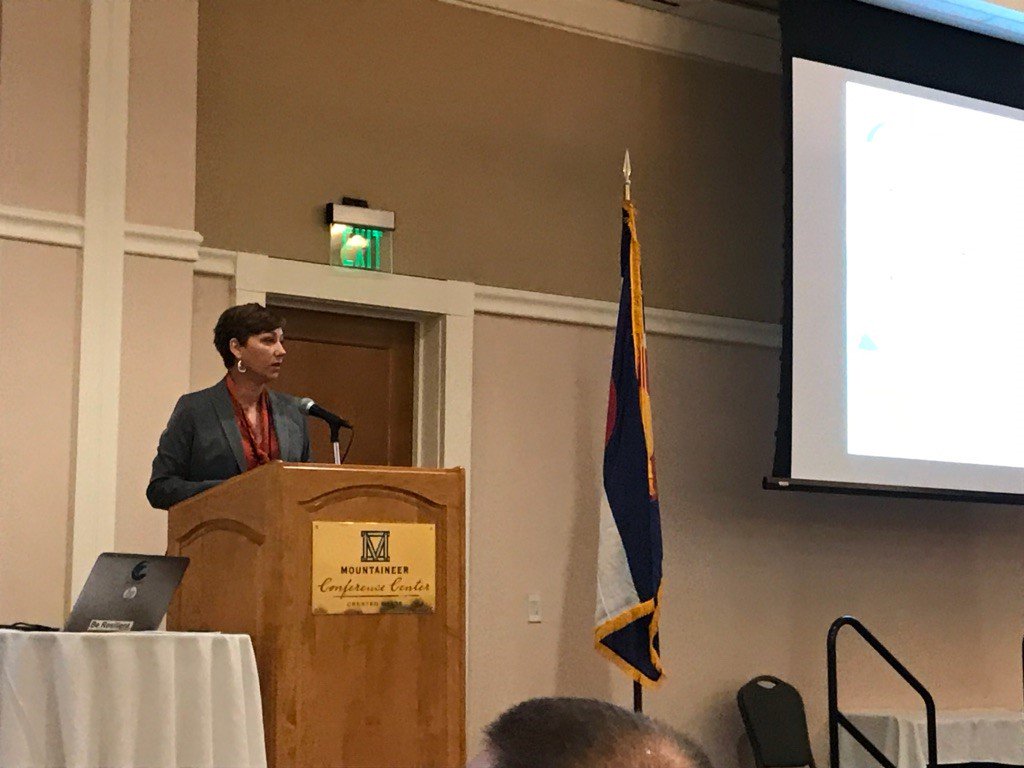 usfs_rmrs's tweet photo. @usfs_rmrs Research Economist Patty Champ gave the keynote address at the Colorado Wildland Fire Conference this morning #sharedstewardship #fireadaptation #COWildfire2018 @SRfirescience https://t.co/HDCLv3D6Ry