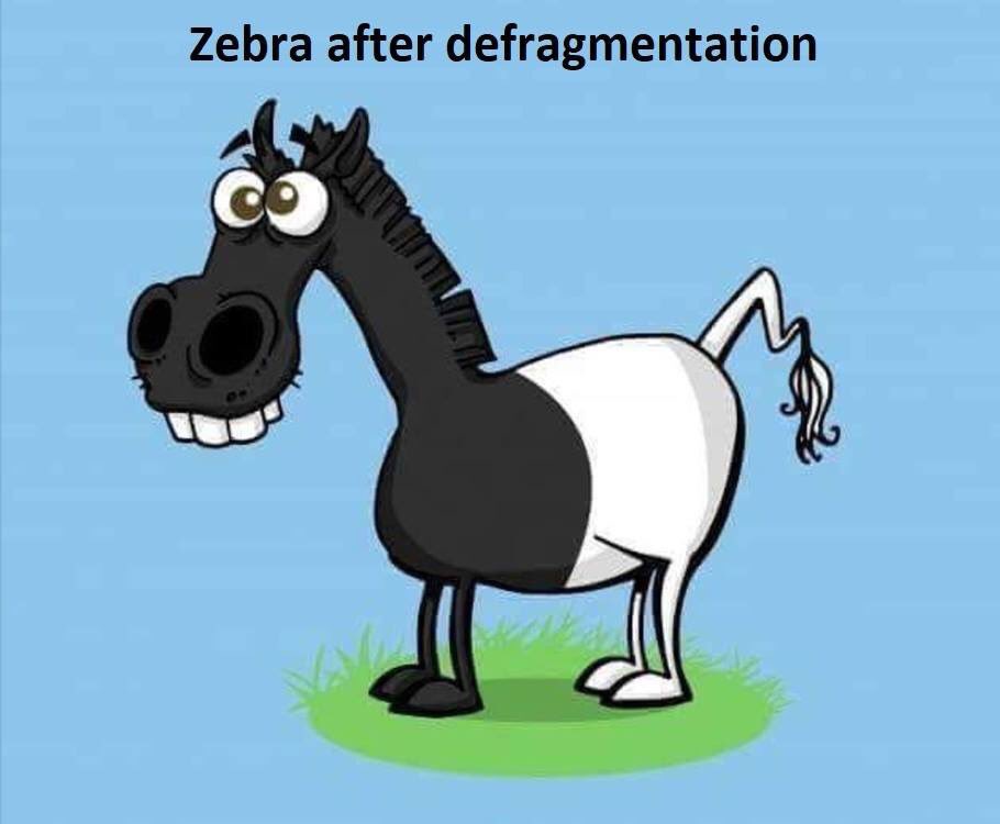 TinaKrogull's tweet image. #defragmentation as seen on #9gagcom