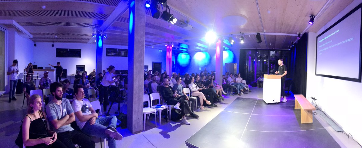 Audience patiently awaiting for the demo of CSS Grid in <a href="/webflow/">Webflow</a> at #webflowroadshow