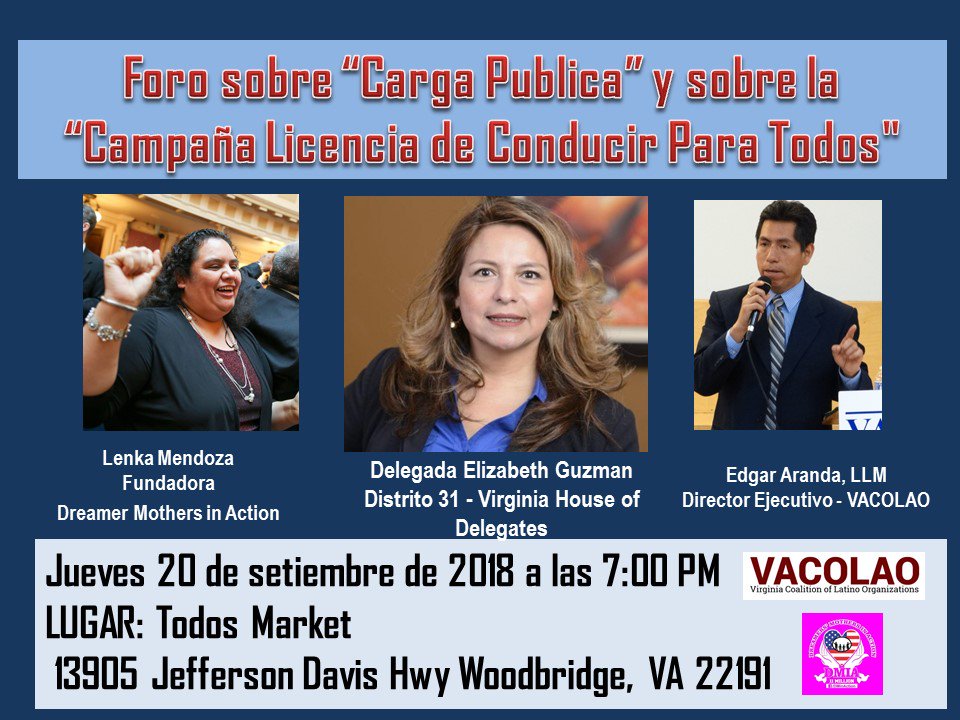 drivevaforward's tweet photo. #DriveVirginiaForward licencia de conducir para todos. https://t.co/74o96fpqaN