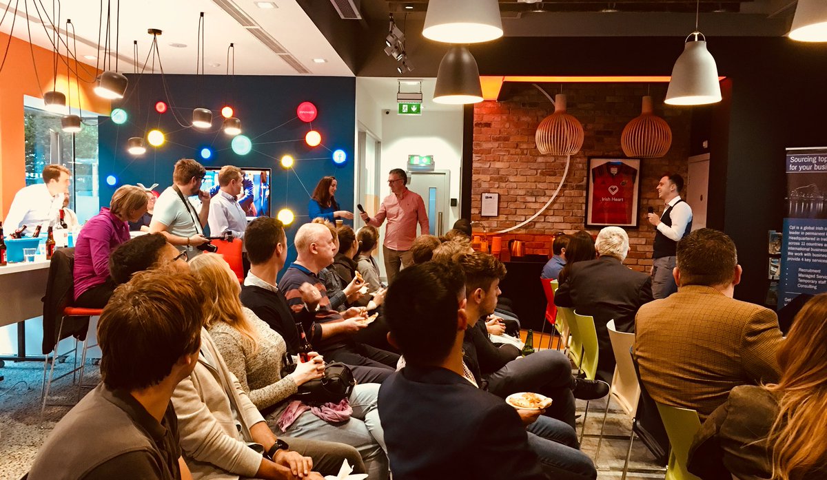 misseyshelly's tweet photo. Great crew here to welcome @paddyfinn @StartupGrindLIM led by @HuntContent @GillianBarry @PatCarrollTouch @ActionPointTech #SGLM https://t.co/swaoqlijKq