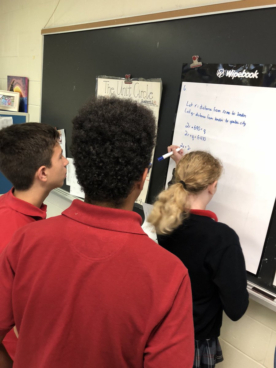 MariaJMorris's tweet image. So many great discussions trying to set up equations to solve linear systems in grade 10 #problemsolving #differentmethods #engagedlearners #mathconversations