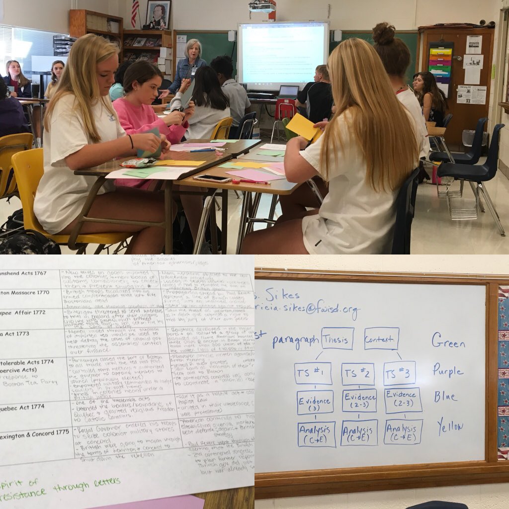 coach_matar's tweet photo. Ms.Sikes APUSH students are building essay towers after gathering evidence to support their claims! #differentiatedinstruction #visualconnections #LEARNINGMODEL
@FWISDCurriculum @McCone_Literacy @khechara @PaschalHigh https://t.co/65OjAAbrt2