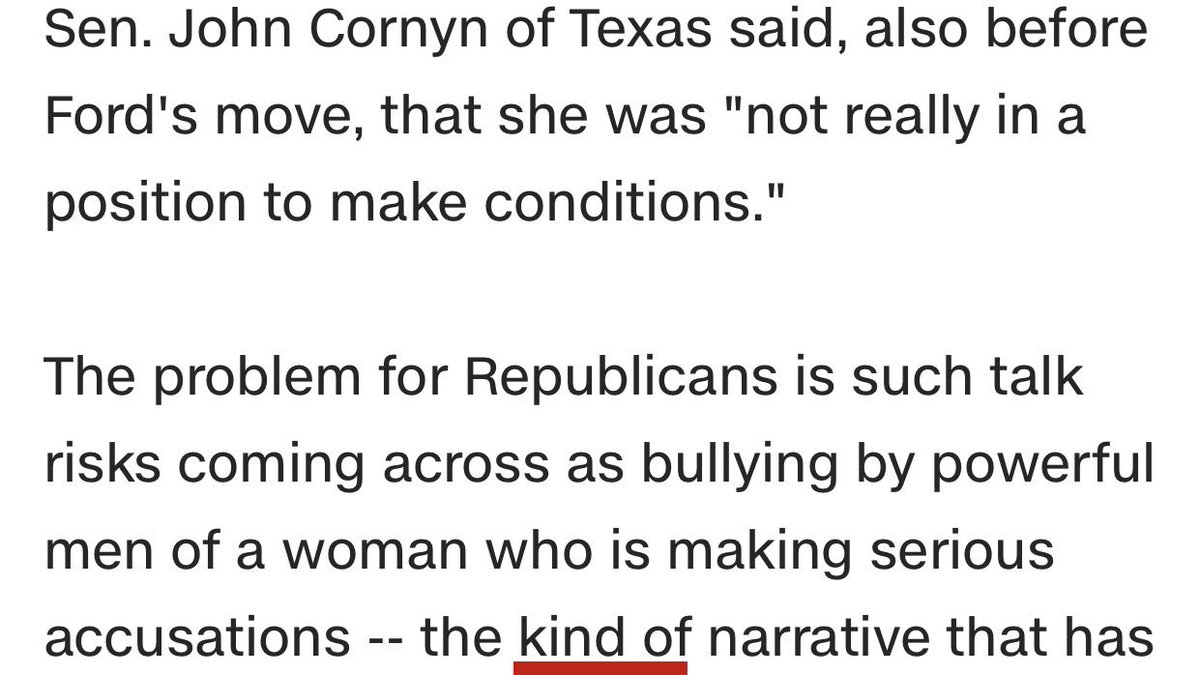 John, upon hearing a woman was sexually assaulted declares she’s “not really in a position to make conditions.”  @gop  #CultureOfCorruption is based on misogyny; desperate to hold power.  #TimesUp  #Enough