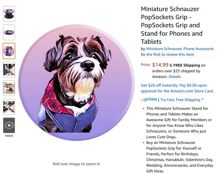 Sunleil's tweet photo. #MiniatureSchnauzer #PopSocketsGrip - #PopSockets Grip and Stand for #Phones and #Tablets https://t.co/FisQZMBRhj https://t.co/CYE5VKuXfO