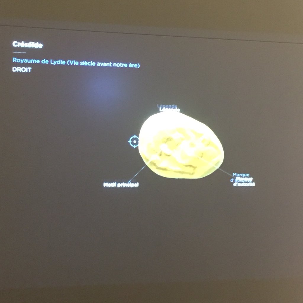 Le numiscope un dispositif #multimédia qui permet d’interagir et regarder de façon amusante les différentes pièces @MonnaiedeParis #monnaie #museogeek