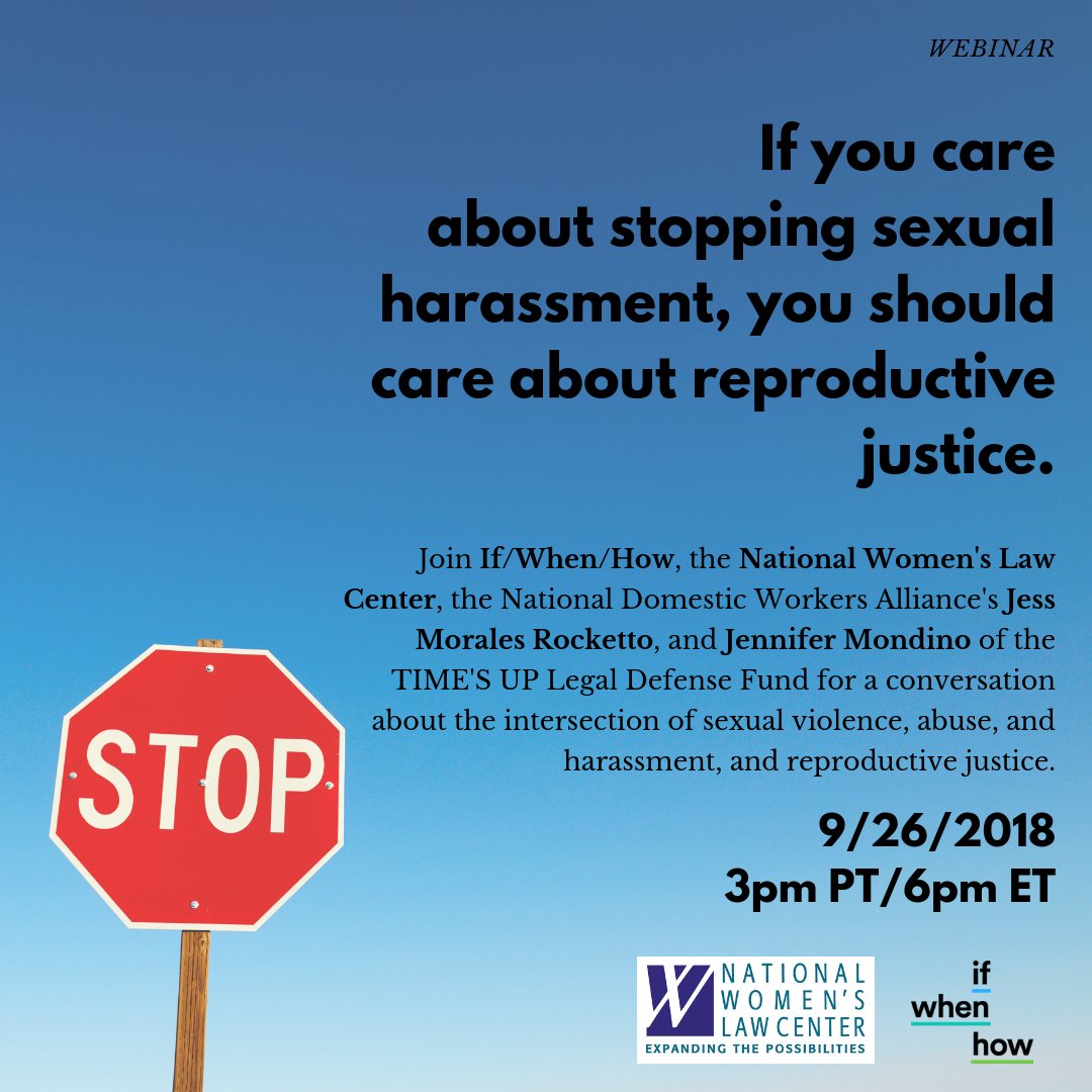 ifwhenhow's tweet image. Coming up 9/26, the first in a three-part intersectional series on repro justice from If/When/How and @nwlc -- join the conversation with @TIMESUPLDF and @domesticworkers! 

RSVP &amp;gt;&amp;gt;&amp;gt; bit.ly/2Dem3Qq