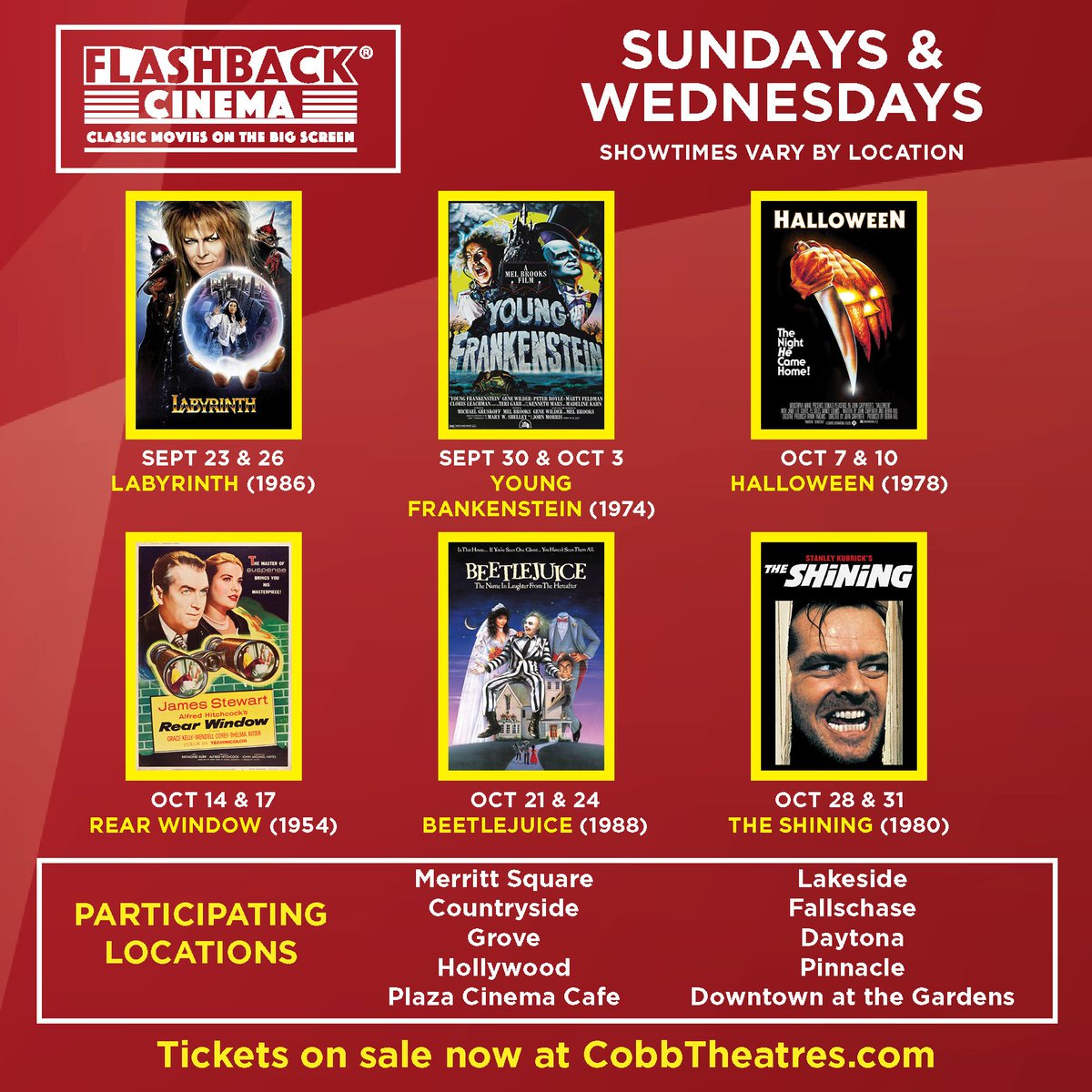 Cobb Theatres على تويتر Join Us Every Sunday Wednesday For Our