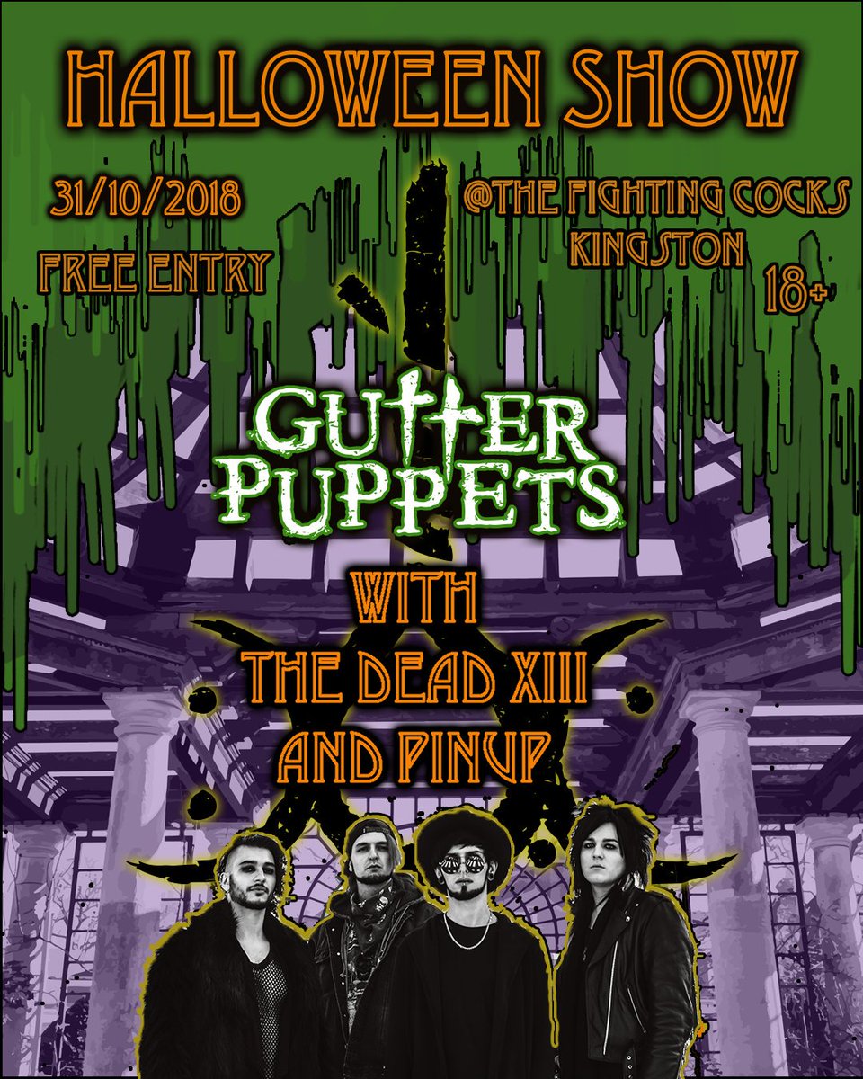 Halloween. Free entry. The Fighting Cocks, Kingston. It's a date.