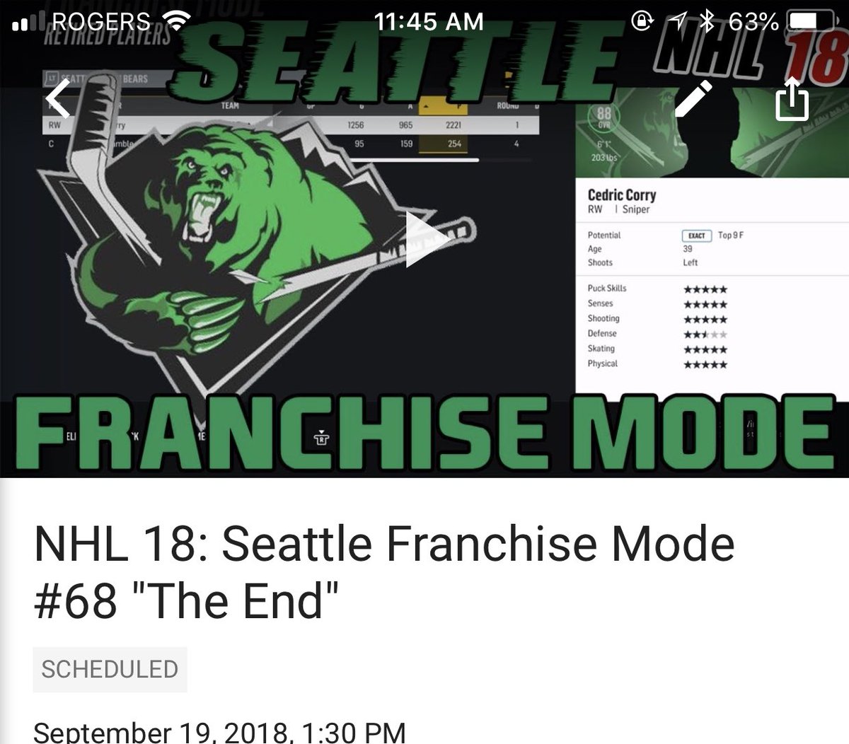 Storm_Bears's tweet photo. I will officially be stepping down as Seattle General Manager as of today. Cedric Corry has retired and it's time to move on. It's been an incredible ride. Thank you for all the support. See you in Ottawa. https://t.co/hqkfxGZ9ci