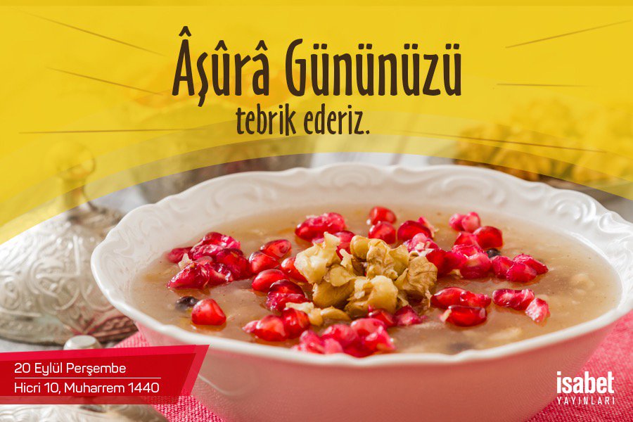 #Aşure gününüz bereketli olsun.