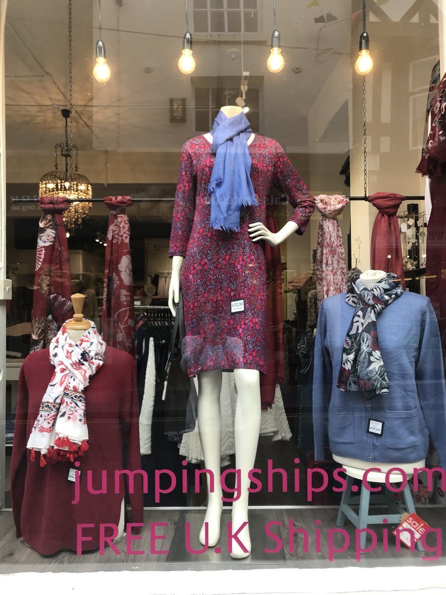 JumpingShipsUK's tweet photo. New window displays today 💕 can you spot our NEW Amberley #utilitydress now available in navy cord and the navy #cotton Aurora Blouse?
#EffortlesslyElegant #JumpingShips #Leominster #ladiesfashion #madeinHerefordshire 🇬🇧 https://t.co/pBueUEBVqS