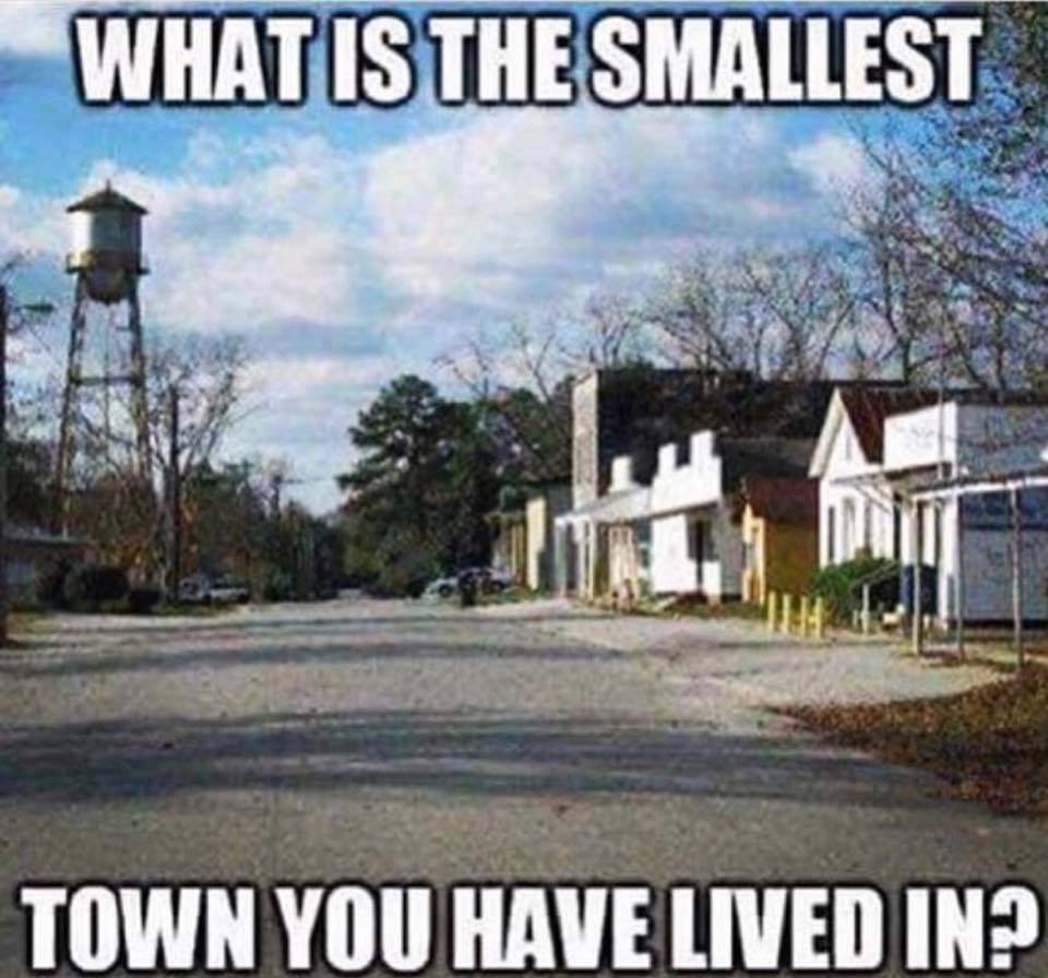 ModelingPerfec1's tweet image. What was the smallest town you have ever lived in? Mine was Oswald Ca pretty sure the sign said population of 29 when I lived there.