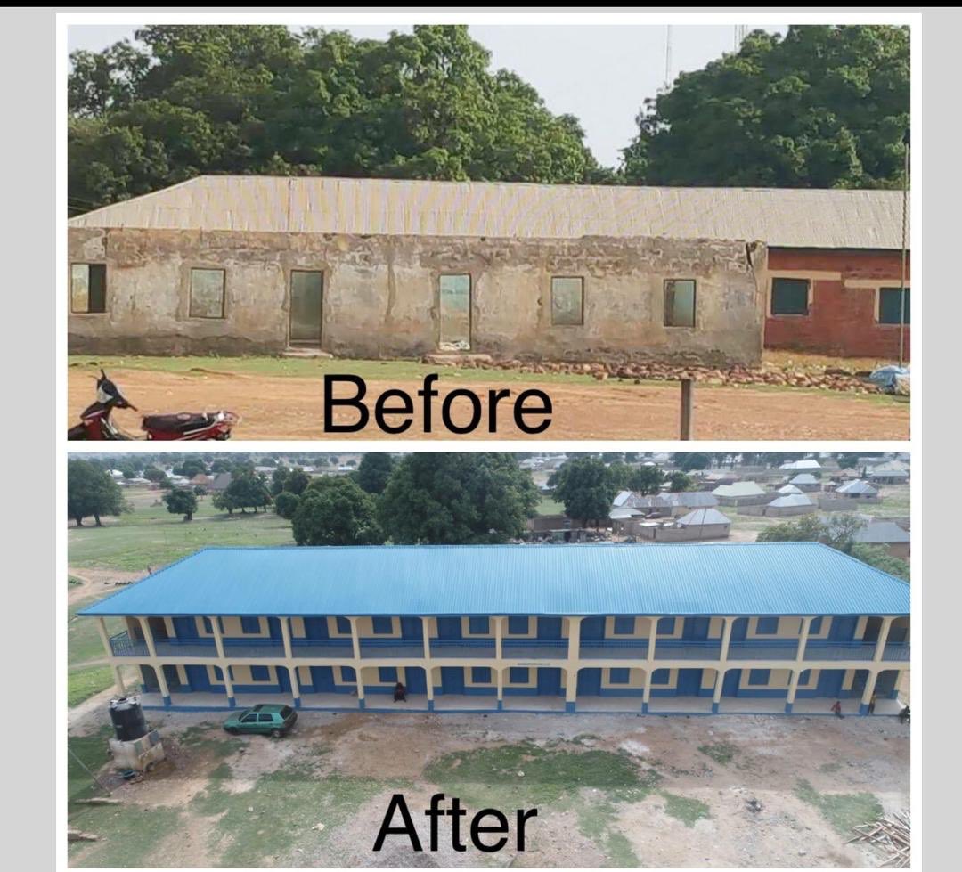 Advsola's tweet photo. Kuta is an ancient rural settlement, it has a primary school located almost at the centre of the town that has long been abandoned and neglected. The school has been reconstructed by the government of Abubakar Sani Bello.

The new look of Bodo primary sch, kuta. #700ruralprojects https://t.co/hhbFNTFcMz