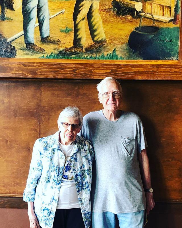 Plexpod's tweet photo. Jim and Betty met in 1949 in the 5th floor cafeteria playing pinochle of what is now Plexpod Westport Commons. They graduated from junior college in our Medallion Theater in 1951 &amp; 1952 and have been married for 61 years. We loved touring them around our… https://t.co/qR5Rju4feR https://t.co/4ayEBm3pa3