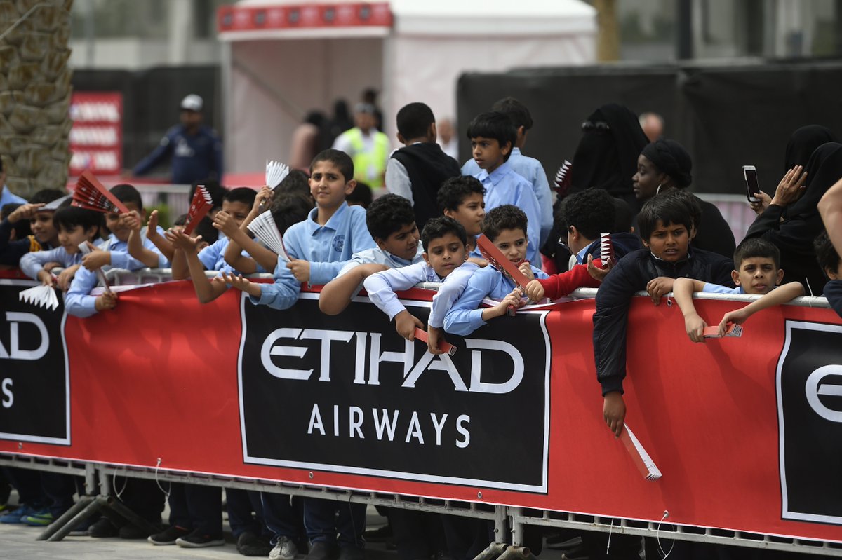 The best fans in the world are here.
#RideToAbuDhabi