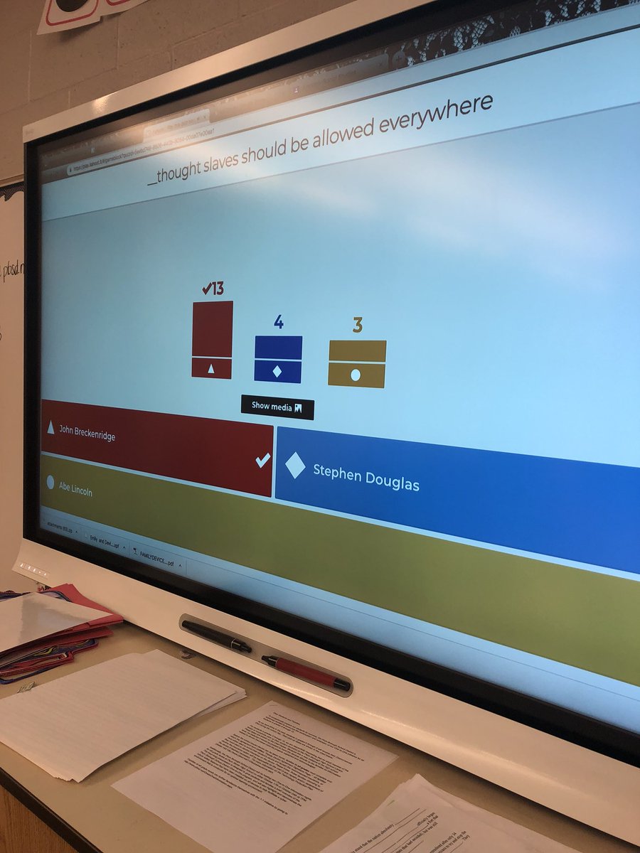 Mrs_Amodeo's tweet photo. First @getkahoot of the year! Engaging and competitive to get us ready for a quiz! 6th grade loves their 1:1 iPads already!! #plumlearns https://t.co/OvlsNsalQJ