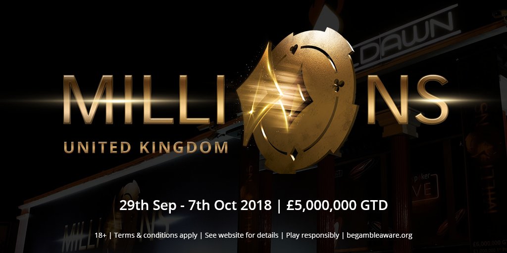 Starting tonight direct Online #MILLIONSUK £5m GTD Main event <a href="/partypoker/">PartyPoker</a> satellites. $530 buy in Monday, Wednesday Friday and Saturday 2 x £5300 seats GTD 8pm Start.  Players can use their $530 PP Live Dollars satellite tickets to play bit.ly/2QIr3j2